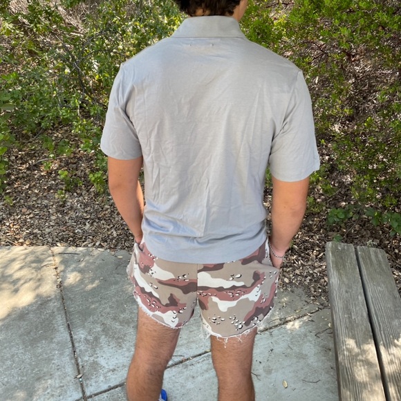 COS SEE THROUGH MESH FISH NET POLO SHIRT LUXURY BLOCK SHEER REVEAL REVEALING MEN - Picture 12 of 16